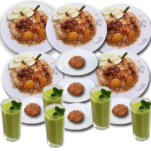 (06) Star Kachchi Biryani,Kabab & Borhani- 5 Person (Half Plate)