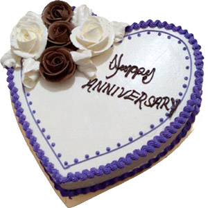 (10) 2.2 Pounds Vanilla Heart Cake