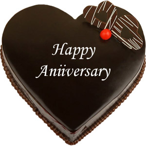 (44) Swiss - 2.2 Pounds Chocolate Heart Cake