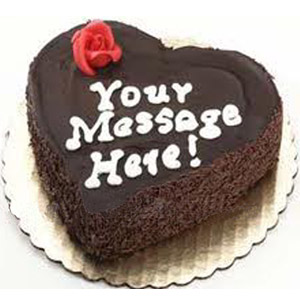 (003) Swiss - 2.2 Pounds Special Chocolate Heart Cake 