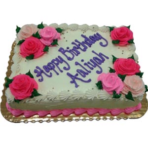 Swiss - 4.4 Pounds Vanilla Square cake