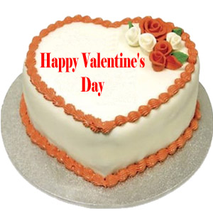 (002) 2.2 Pounds Vanilla Heart Cake