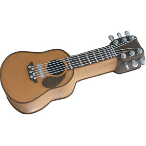 Cooper's- 4.4 pound guitar shape chocolate cake