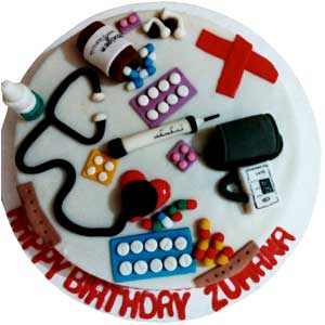 (46) 2 Pounds Fondant Doctor Cake