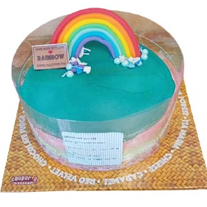 (02) Half Kg Rainbow Cake