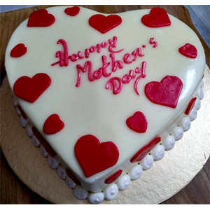 2.2 Pounds Vanilla Heart Cake