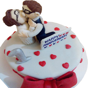 (16) 2 pound fondant red velvet cake