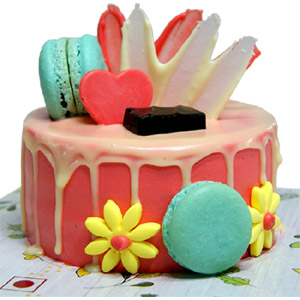 (10) 1 Pound Assorted Drip Cake