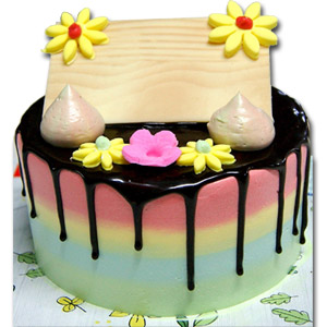1 Pound Deep Chocolate Round Cake