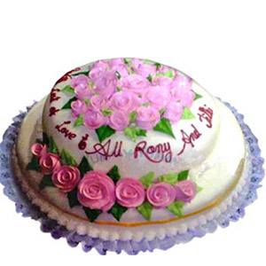 (69) Yummy Yummy- 6.6 pounds Vanilla 2 Step cake