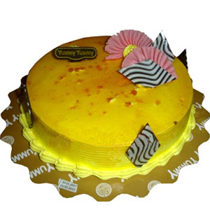 (86)Yummy Yummy- Half kg Mango round shape cake