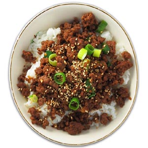 Beef Bulgogi Bowl with lettuce