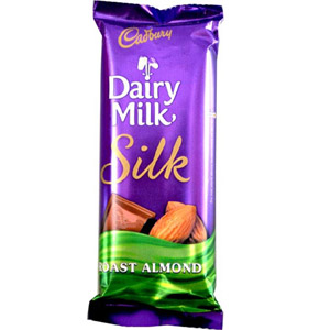 (09) Cadbury dairy milk silk roasted almond 137gm 