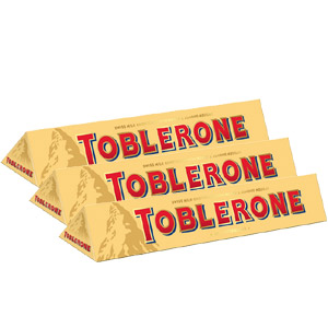 (21) Toblerone milk Chocolate - 3 Bars