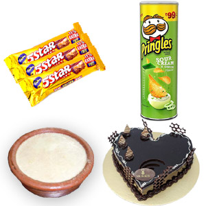 (17) Sweet with cake, chips and chocolate