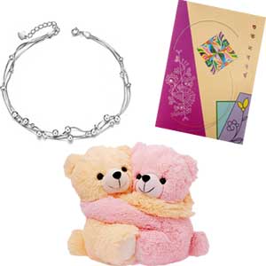 Teddy bear W/ nupur & card