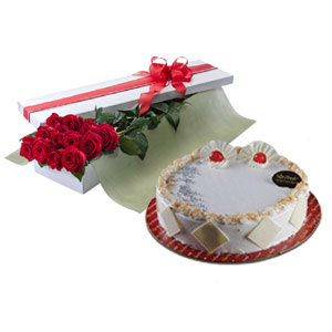 Roses W/ Cake