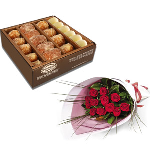 Sweets W/ Red Roses