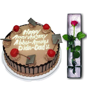 (51) King's Sugar Free Cake W/ 1 piece Rose