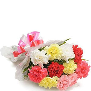 Mixed Carnations in a box