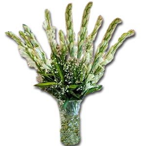 10 pcs Rajanigandha in a Vase