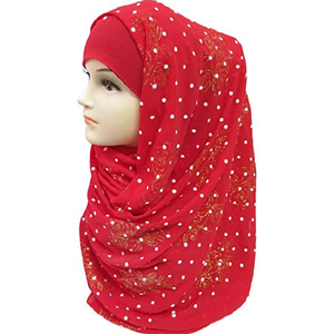 Red color scarf