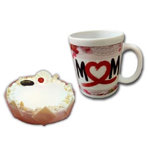(04) Half kg cake W/ Mom Mug 
