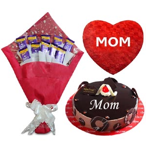  Chocolate Bouquet W/ Cake and Pillow