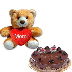 (0005) Cake W/ Teddy Bear