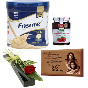 (004) Ensure vanilla powder W/ photo frame, jam & red rose