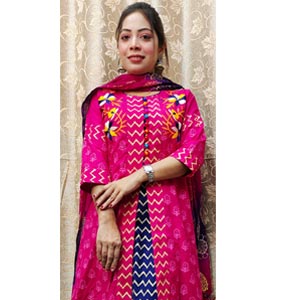 (01) 2 Piece Cotton Dress