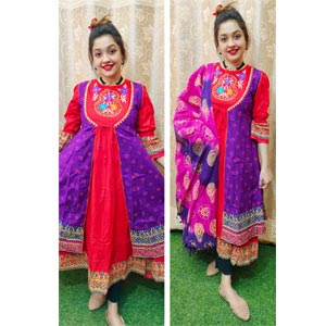 (13) 2 Piece Cotton Dress