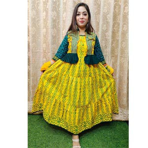 (02) 2 Piece Cotton Dress