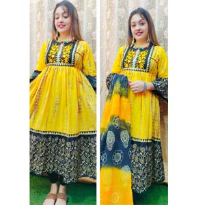 (06) 2 Piece Cotton Dress