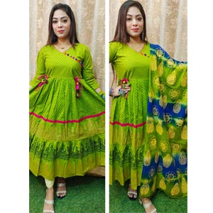 (07) 2 Piece Cotton Dress