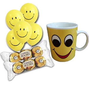  Ferrero Rocher W/ Emoji Mug & Balloons