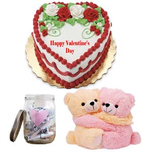 (28) Cake W/ Teddy Bear